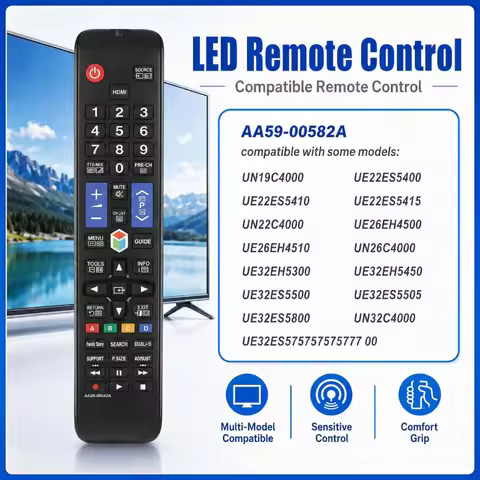 For Samsung Universal Remote Control RM-D1078+ Smart-TV HDTV LED/LCD TV