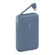 Belkin BPB021 Power Bank แบตสำรอง พาวเวอร์แบงค์ 10000 มิลลิแอมป์ สายชาร์จ USB-C ในตัว ชาร์จเร็ว 20W