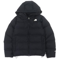 成色極佳的 THE NORTH FACE ND92215 Belayer Parka 羽絨服，帶 PERTEX 標誌，連帽雙拉鍊設計，黑色，L 碼，正品，男款