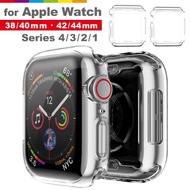 Full Soft Clear TPU Screen Protector Case Cover For Apple Watch Series 5 4 3 2 1