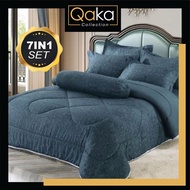 Exclusive Cadar Comforter Set (7IN1) 1000 Thread Count Bedsheet Queen & King Size | Ready Stock In M
