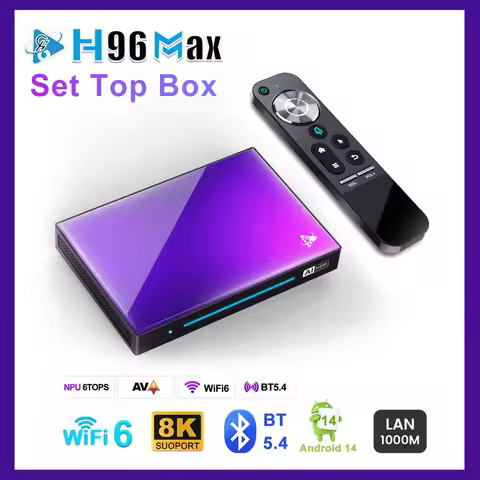 H96 Max M9 TV BOX Android 14.0 Rockchip RK3576 8-core AI Smart TV Box 8k Ultra HD Output 1000M/LAN A