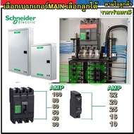 ครบชุดถูกกว่า ชุดตู้ไฟ 3 เฟส ชไนเดอร์ แบบเลือกจำนวนช่องได้ มีลูกเบรกเกอรครบตู้ และเมน100A SCHNEIDER