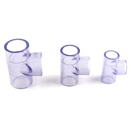 1pc PVC Transparent Tee Connector Inner Dia 63-110mm Blue PVC Joints for Garden Water Pipe High Qual