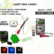MATA T10 LED LAMP 2MODE SIEN SENJA nine luximos DF1 54 EYES PACKAGE PLUS FLASHER