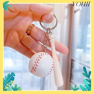 YOHII Acrylic Keychain, Decoration Ornament Baseball Bat Keyring, Fashion DIY Handmade Personalized 