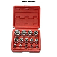 ONLYGOODS 14PCS/Set Wrench Head Star Socket Set, E4-E24 1/4" 3/8" 1/2" Hexagon Socket Nut Socket, Ve