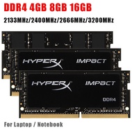 โน้ตบุ๊ค Ram DDR4แรม4GB 8GB 16GB 2133Mhz 2400Mhz 2666Mhz 3200Mhz PC4-21300 SODIMM PC4-19200S หน่วยความจำโน้ตบุ๊ค8G 16G 1.2V 260Pin แรมแล็ปท็อป