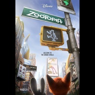 Poster Filem JIONK Zootopia (2016) Saiz 24x36 inci