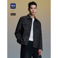 HLA/Hailan House panda wowo Cargo Jacket 26 Spring Lapel Top Line Trendy Straight Denim Jacket Men
