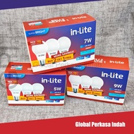 SUPER PACKAGE BUY 2 GET 1 FREE LED LAMP 5W 7W 9W 12W 15W 18W INLITE INB007 - WHITE YELLOW