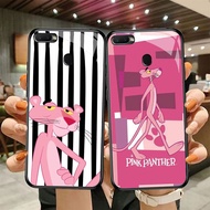 DF-96 Pink Panther TPU HD Glass Casing for OPPO A7 A12 A12S A11K A5S F9 F7 F5 Realme 2 Pro