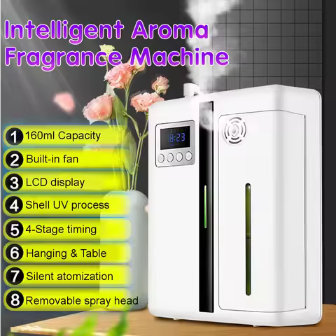 160ML Electric Essential Oil Aroma Diffuser Aroma Fragrance Machine Automatic Spray Aroma Oil For Ho