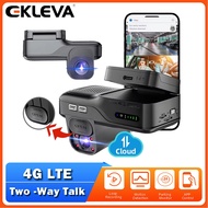 EKLEVA 4G Dashcam Front and Inside Two-Way Talk Car DVR Remote Live-View IR Night Vision Car DVR 24/