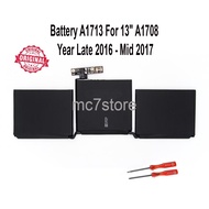 Battery A1713 For 13 Inch A1708 Late 2016 to Mid 2017