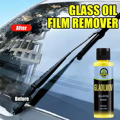 Glass Oil Film Remover Paste Glass Grease Water Stain Cleaner Windshield Polisher Remove Heavy Spots