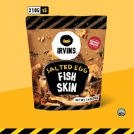 IRVINS หนังปลาทอดกรอบเคลือบไข่เค็ม (Salted Egg Fish Skin Family Set)  ขนาด 210 g x 5 pcs