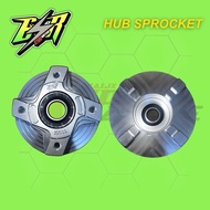 ESR CNC HUB SPROCKET 4 HOLE Y15 Y16 LC135 5S SILVER HUB SPOKET