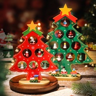 Desktop Wooden Christmas Tree Gift Small Christmas Christmas Tree Wooden Mini Decoration Small Gift