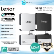 Lexar SL400 1TB Professional Go USB 3.2 Gen 2 Portable SSD with Hub