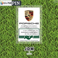 2 Suitable For Porsche Electrostatic Sticker Windshield Decoration Panamera Macan Cayenne Taycan 917