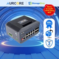 Network equipment - Switch - Industrial Switch AurCore AIS4001 L2+ 8GE | 4G SFP+ Genuine product