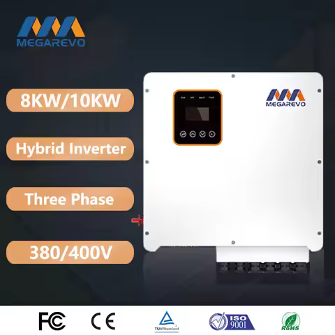 Megarevo 8KW 10KW Hybrid inverter Three phase 380V400V Maximum Efficiency 97.9% ESS Solar Inverterre