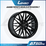 Lenso JAGER YETI (T) - Matte Black 20x9.5 ET15 6x139.7 (1 Piece) Wheels Sportrims Offroad 4X4 4WD