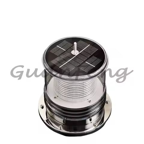 Marine LED Solar Anchored Beacon Flashing Warning Light