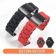 Compatible with Di.CompetitionDZ7396 DZ7370 DZ4289Rubber-coated steel watch strap24 26 28mmStainless