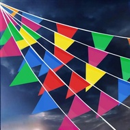 10/50/80M Banderitas Fiesta Flag Birthday Party Grand Opening Party Decorations Triangle Fiesta Flag