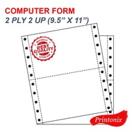 Computer Form 2ply 2up NCR (W/W) 9.5 x 11 (450Fans)