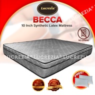 Lucrezia Becca (4 - 10 inch) Synthetic Latex Mattress (No Spring)Tilam Murah Super Single Queen King