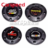 Mugen#MOMO#TRD#NARDI#RALLIART#OMP Car Styling Racing Car Steering Wheel Horn Button Speaker Control Cover Carbon Fiber Style Edge