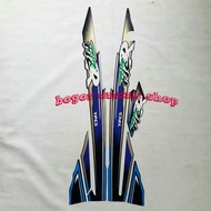 F1zr 1997 motorcycle sticker non-clutch full black-blue