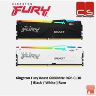 Kingston Fury Beast XMP 6000MHz RGB CL30 [ Black / White ] Ram