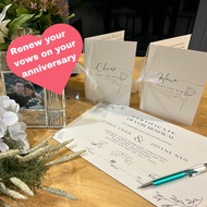 Renew your vows at your anniversary, renewal vow certificate, for him, for her, anniversary gift