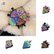 JEREMY1 Best Friend Necklace, Creative Alloy Cartoon Magnet Necklace, Cute Chain Magnetic Necklace C