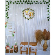 DEKORASI BACKDROP LAMARAN PAKET