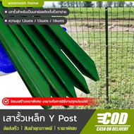 เสารั้วเหล็ก Y Post เสาสูง 1.3m 1.5m 1.8m เสารั้วเหล็กหนา เสาตาข่าย เสารั้วตาข่าย เสาล้อมสวน เสารั้ว