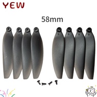 YYE Folding Propeller Blades, 58mm/66mm Black Remote Control Drone Parts, Universal Plastic Quadcopt