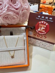 門市現貨Hermes Mini pop H項鍊 奶茶金