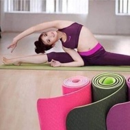 Yoga Mat, Gym Mat, 2-Layer Yoga Mat 6mm, 8mm Anti-Slip