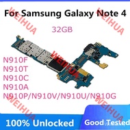 Motherboard For Samsung Original Note 4 32GB Unlocked N910F N910T N910C N910A N910P N910V N910U N910
