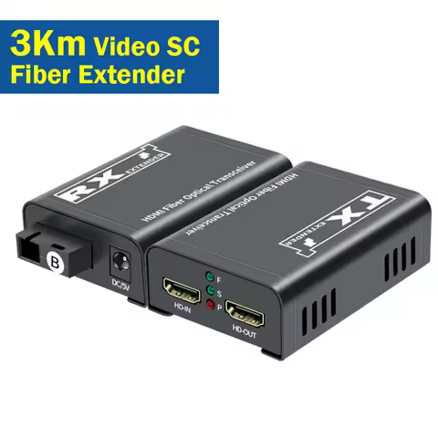 1080P HDMI Fiber Extender over SC Fiber Optical Cable 3km HDMI to Fiber Optical Extender Transceiver