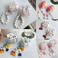 Earphone Case For Airpods4 Cartoon Embossed Clear Airpods3 Bluetooth Headphone J201 gen1 gen2 Wirele