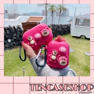 Pinks 3 Lotso Strawberry Bear airpod case protects bluetooth wireless headphone case 1/2/Pro/i12/i11