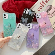 Glitter Starry Sky 3D Butterfly Soft Butterfly Samsung Galaxy J4 J6 J2 J7 prime plus A91 A81 Transparent Cover Phone Case