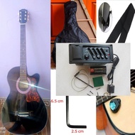 Gitar Taylor Pemula Akustik Elektrik 75 Tanam Besi Dobel Eksen Original