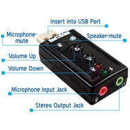 USB soundcard 7.1 Channel External Soundcard Audio